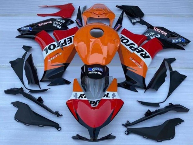 Descuento Carenado Moto Honda CBR1000RR 2012-2016 - Naranja Blanco Rojo Negro Brillante Repsol