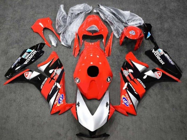 Descuento Carenados Moto Honda CBR1000RR 2012-2016 - Rojo Plata Negro Brillante