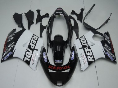 Descuento Carenados Moto Honda CBR1100XX Blackbird 1996-2007 - Negro Brillante Blanco Rojo Repsol