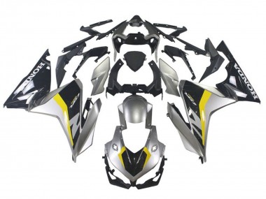 Descuento Carenado Moto Honda CBR500R 2019-2021 - Plata Negro Brillante Amarillo