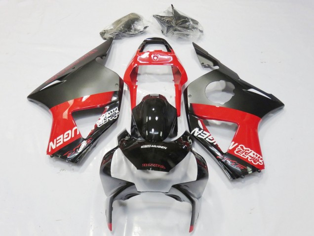 Descuento Carenados Moto Honda CBR900RR 954 2002-2003 - Gris Rojo Negro Brillante Mugen