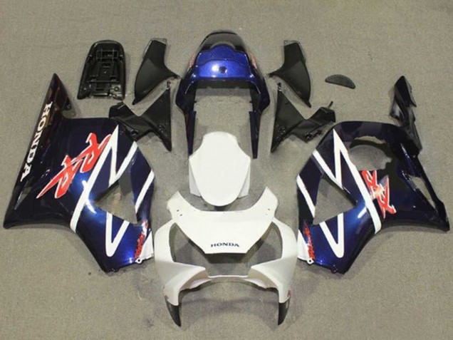 Descuento Carenados Moto Honda CBR900RR 954 2002-2003 - Azul Blanco Negro Brillante
