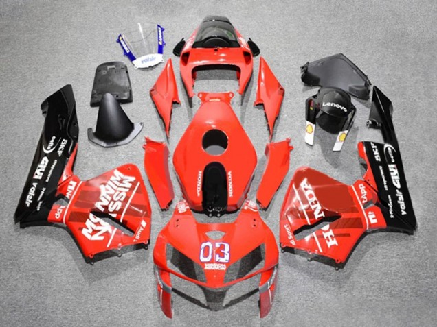 Descuento Carenados Moto Honda CBR600RR 2005-2006 - Rojo Negro Blanco 03