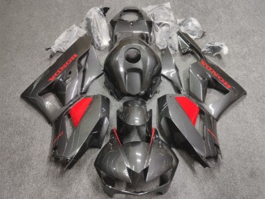 Descuento Carenados Moto Honda CBR600RR 2013-2023 - Falso FibraCarbono Rojo
