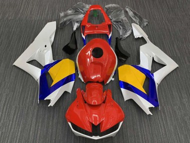 Descuento Carenados Moto Honda CBR600RR 2013-2023 - Blanco Rojo Azul Amarillo