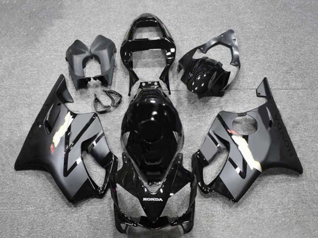 Descuento Carenados Moto Honda CBR600 F4i 2001-2003 - Negro Brillante Negro Mate Gris