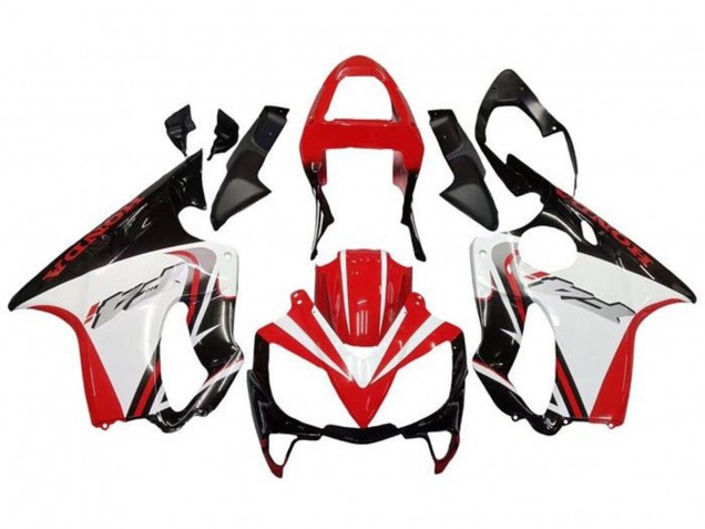 Descuento Carenados Moto Honda CBR600 F4i 2001-2003 - Blanco Rojo Negro Brillante