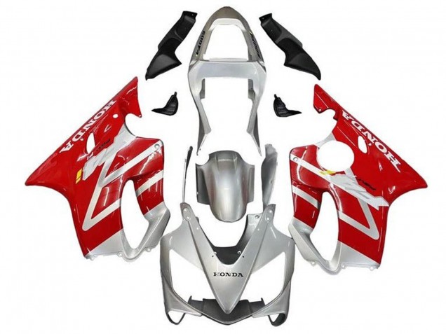 Descuento Carenados Moto Honda CBR600 F4i 2001-2003 - Plata Rojo