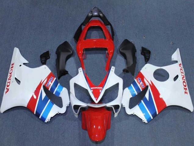 Descuento Carenados Moto Honda CBR600 F4i 2001-2003 - Blanco Rojo Azul