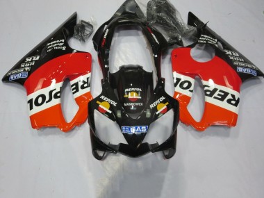 Descuento Carenados Moto Honda CBR600 F4i 2004-2007 - Naranja Blanco Rojo Negro Brillante Repsol