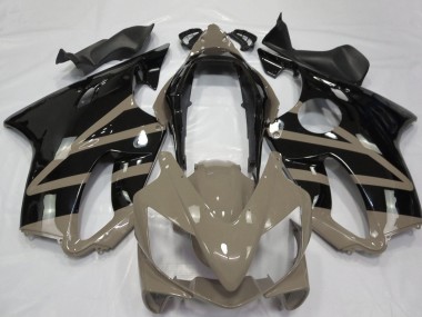 Descuento Carenados Moto Honda CBR600 F4i 2004-2007 - Marrón Topo Negro Brillante