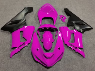 Descuento Carenados Moto Kawasaki ZX6R 2005-2006 - Rosa Negro Mate