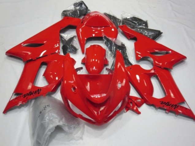 Descuento Carenados Moto Kawasaki ZX6R 2005-2006 - Rojo