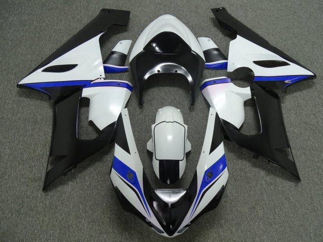 Descuento Carenados Moto Kawasaki ZX6R 2005-2006 - Blanco Negro Azul