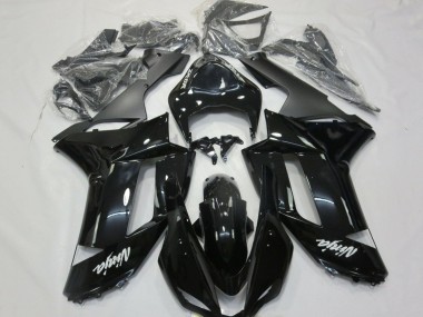 Descuento Carenados Moto Kawasaki ZX6R 2007-2008 - Negro Brillante Negro Mate Blanco Calcomanías