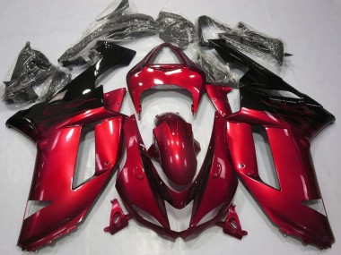 Descuento Carenados Moto Kawasaki ZX6R 2007-2008 - Rojo Caramelo Negro