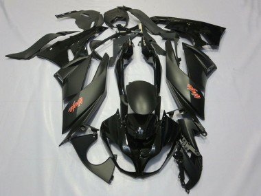 Descuento Carenados Moto Kawasaki ZX6R 2007-2008 - Negro Mate Negro Rojo