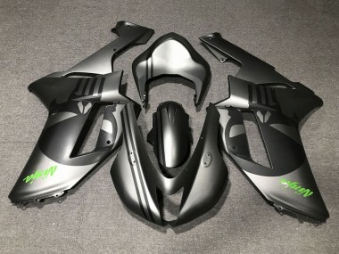 Descuento Carenados Moto Kawasaki ZX6R 2007-2008 - Plata Mate Negro Mate Cráneo