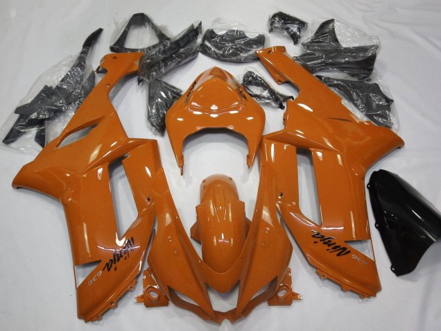 Descuento Carenado Moto Kawasaki ZX6R 2007-2008 - Naranja Negro