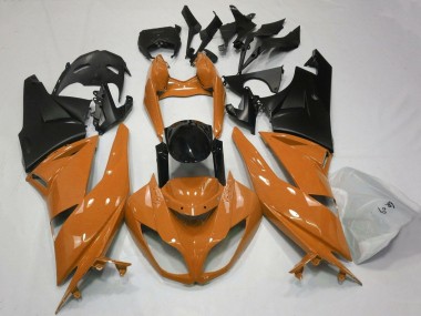Descuento Carenados Moto Kawasaki ZX6R 2007-2008 - Naranja Negro Negro Mate