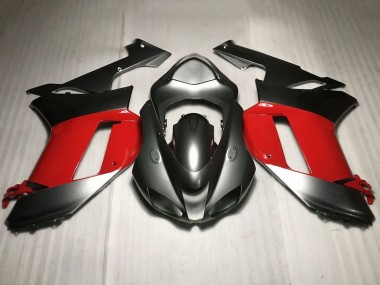 Descuento Carenados Moto Kawasaki ZX6R 2007-2008 - Plata Rojo
