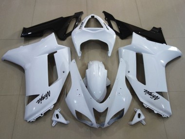 Descuento Carenados Moto Kawasaki ZX6R 2007-2008 - Blanco Negro