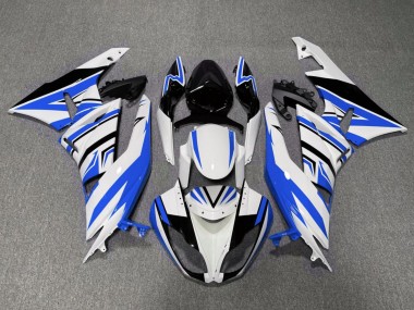 Descuento Carenados Moto Kawasaki ZX6R 2007-2008 - Blanco Azul Negro