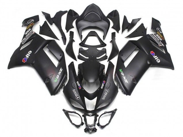 Descuento Carenados Moto Kawasaki ZX6R 2007-2008 - Negro Mate Elf