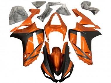 Descuento Carenados Moto Kawasaki ZX6R 2007-2008 - Naranja Negro Mate