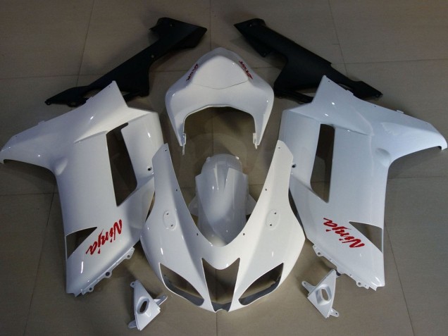Descuento Carenados Moto Kawasaki ZX6R 2007-2008 - Blanco Rojo