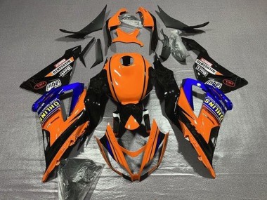 Descuento Carenados Moto Kawasaki ZX6R 2013-2018 - Naranja Azul Negro