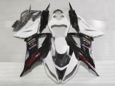 Descuento Carenados Moto Kawasaki ZX6R 2013-2018 - Blanco Negro Rojo RSS