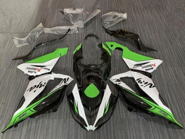 Descuento Carenados Moto Kawasaki ZX6R 2013-2018 - Verde Blanco Negro
