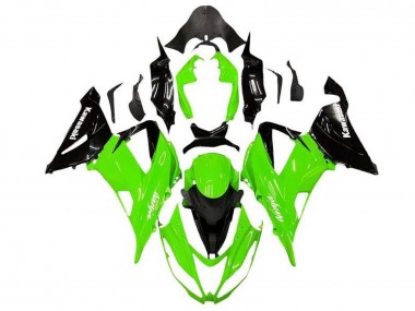 Descuento Kits Carenado Moto Kawasaki ZX6R 2013-2018 - Verde Negro Brillante
