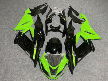 Descuento Carenados Moto Kawasaki ZX6R 2013-2018 - Verde Claro Negro Brillante