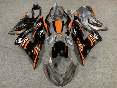 Descuento Carenado Moto Kawasaki ZX6R 2013-2018 - Naranja Negro Brillante