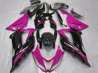 Descuento Carenados Moto Kawasaki ZX6R 2013-2018 - Rosa Negro Brillante