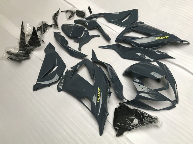 Descuento Carenados Moto Kawasaki ZX6R 2013-2018 - Gris Oscuro Amarillo
