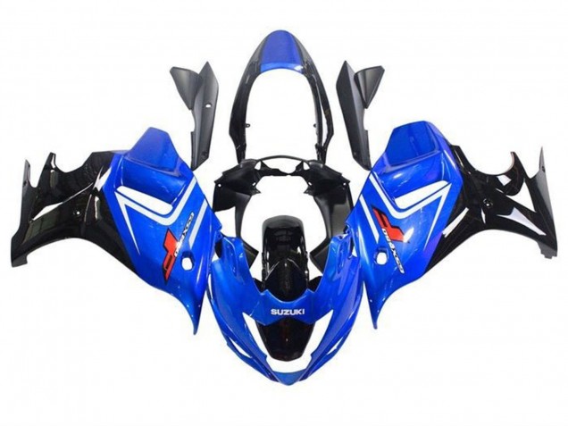 Descuento Carenados Moto Suzuki GSX650F 2008-2013 - Azul Blanco Negro Brillante