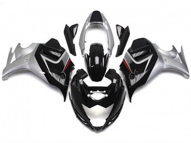 Descuento Carenados Moto Suzuki GSX650F 2008-2013 - Negro Brillante Plata