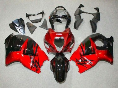 Descuento Carenados Moto Suzuki GSXR 1300 Hayabusa 1996-2007 - Rojo Negro Brillante