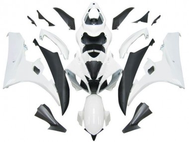 Descuento Carenados Moto Yamaha YZF R6 2006-2007 - Blanco Negro Mate