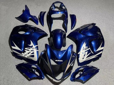 Descuento Carenados Moto Suzuki GSXR 1300 Hayabusa 2008-2020 - Navy Azul Blanco Gris