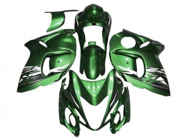 Descuento Carenados Moto Suzuki GSXR 1300 Hayabusa 2008-2020 - Verde Plata Blanco