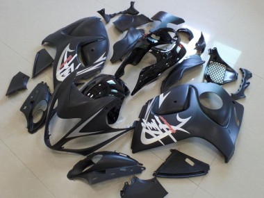 Descuento Carenados Moto Suzuki GSXR 1300 Hayabusa 2008-2020 - Negro Mate Negro Brillante Plata
