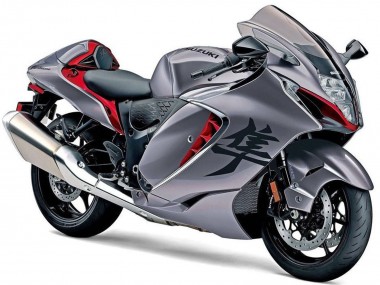 Descuento Carenados Moto Suzuki GSXR 1300 Hayabusa 2021-2025 - Gris Mate Rojo Mate