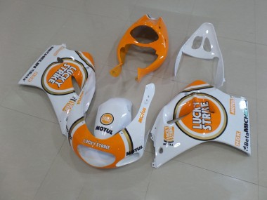 Descuento Carenados Moto Suzuki RGV250 VJ22 1991-1996 - Blanco Naranja Lucky Strike Motul