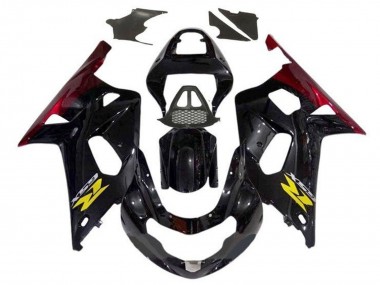 Descuento Carenados Moto Suzuki GSXR1000 2000-2002 - Negro Brillante Rojo Amarillo