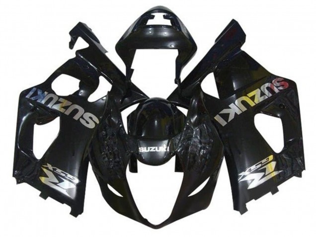 Descuento Carenados Moto Suzuki GSXR 1000 2003-2004 - Negro Brillante Chrome