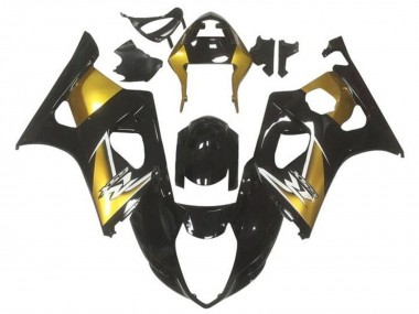 Descuento Carenados Moto Suzuki GSXR 1000 2003-2004 - Oro Negro Brillante